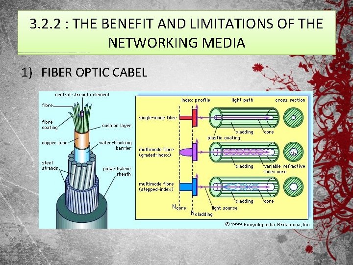 3. 2. 2 : THE BENEFIT AND LIMITATIONS OF THE NETWORKING MEDIA 1) FIBER