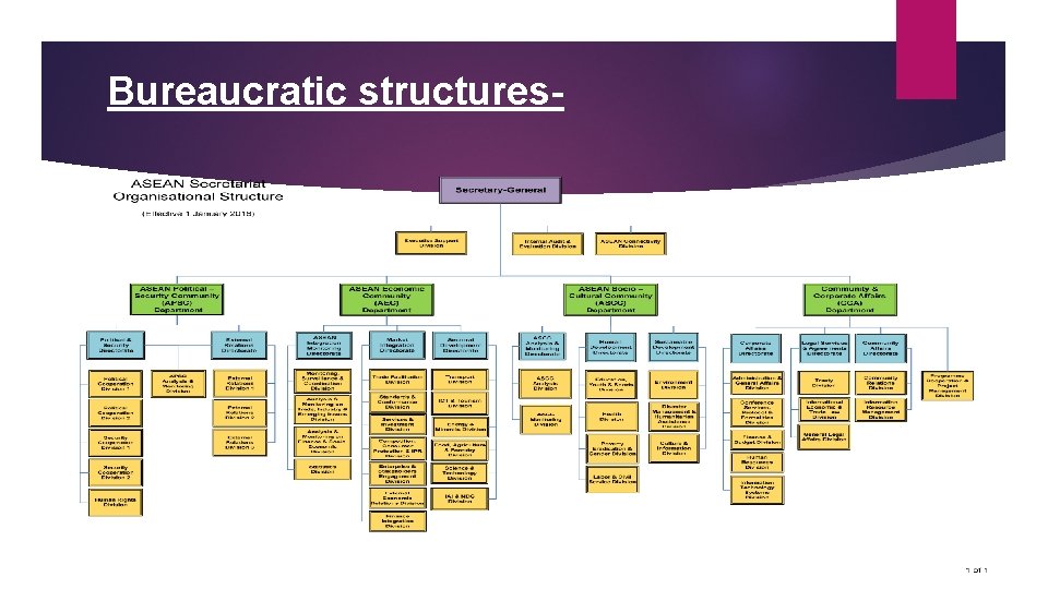 Bureaucratic structures- 