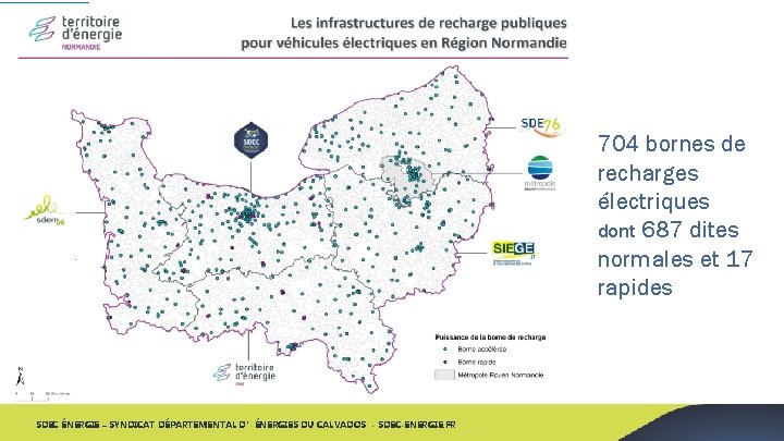 704 bornes de recharges électriques dont 687 dites normales et 17 rapides SDEC ÉNERGIE