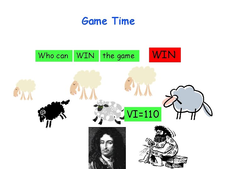 Game Time Who can WIN the game WIN VI=110 