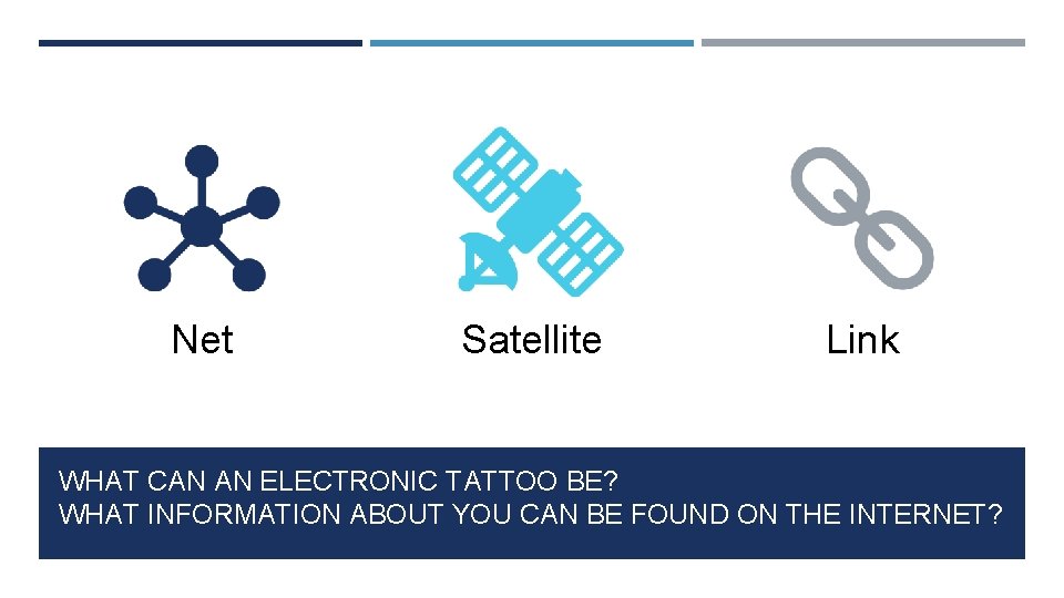 Net Satellite Link WHAT CAN AN ELECTRONIC TATTOO BE? WHAT INFORMATION ABOUT YOU CAN