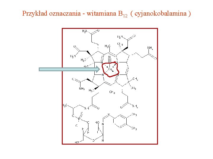 Przykład oznaczania - witamiana B 12 ( cyjanokobalamina ) 