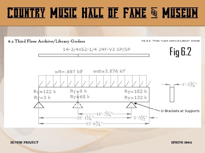 Country Music Hall of Fame & Museum Fig 6. 2 Senior Project Spring 2004