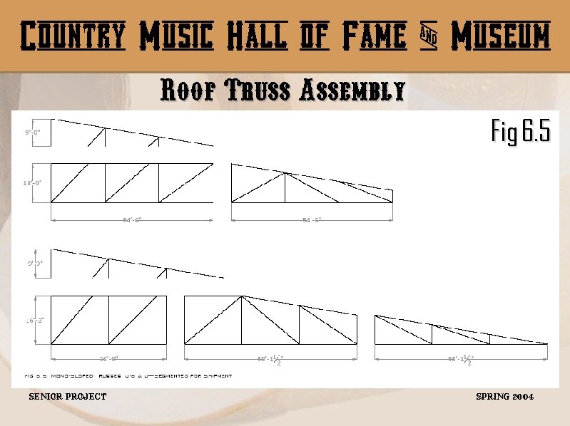 Country Music Hall of Fame & Museum Roof Truss Assembly Fig 6. 5 Senior