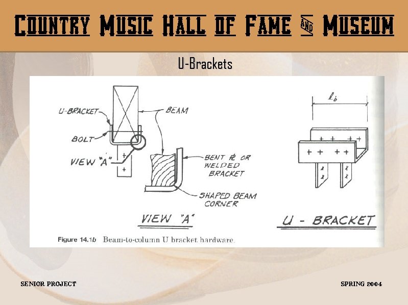 Country Music Hall of Fame & Museum U-Brackets Senior Project Spring 2004 