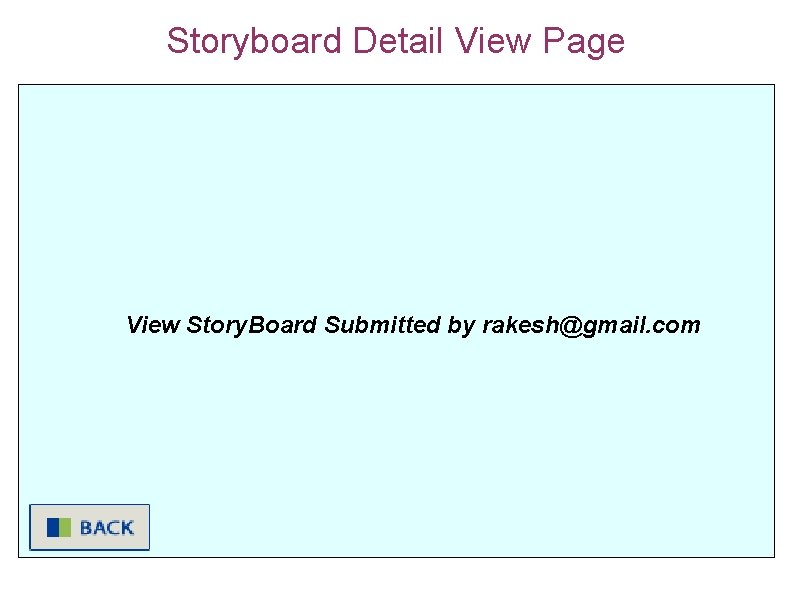 Storyboard Detail View Page View Story. Board Submitted by rakesh@gmail. com 