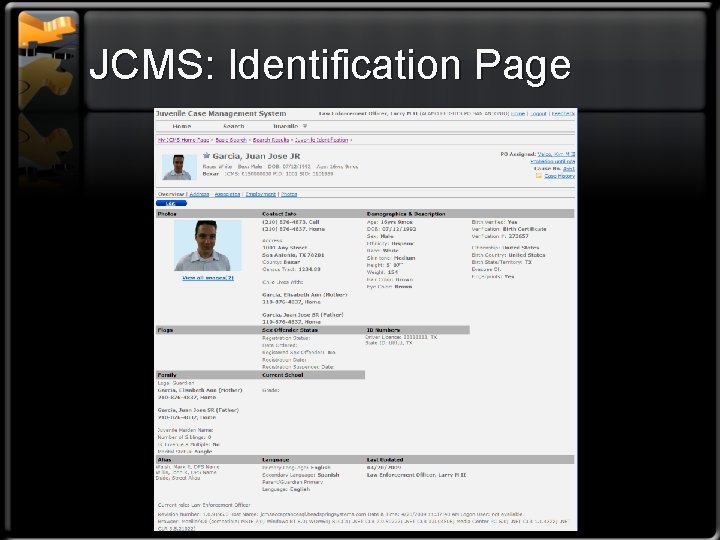 JCMS: Identification Page 