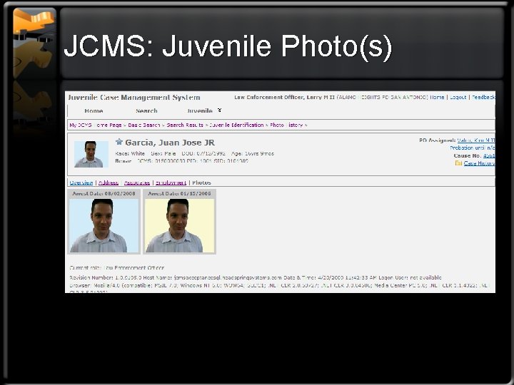 JCMS: Juvenile Photo(s) 