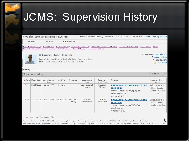 JCMS: Supervision History 