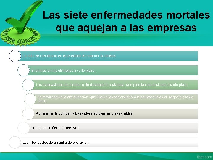 Las siete enfermedades mortales que aquejan a las empresas La falta de constancia en