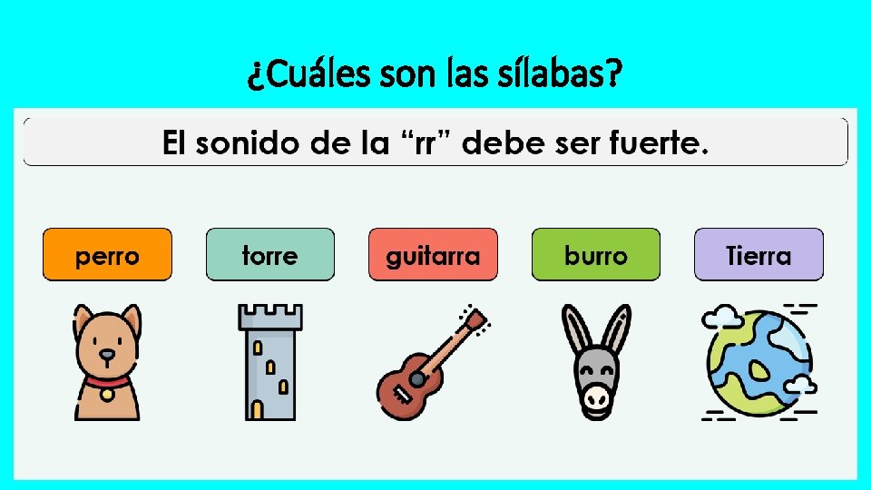 ¿Cuáles son las sílabas? 