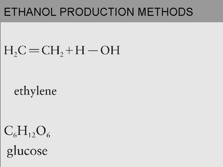 ETHANOL PRODUCTION METHODS 