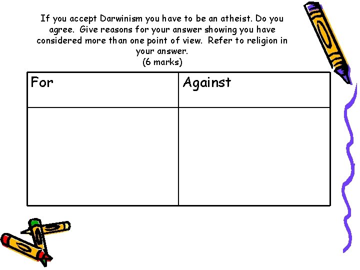 If you accept Darwinism you have to be an atheist. Do you agree. Give If you accept Darwinism you have to be an atheist. Do you agree. Give