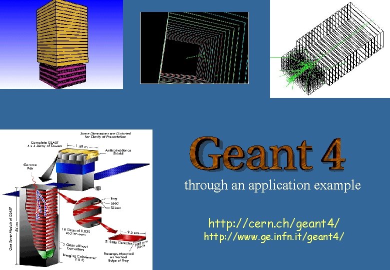 through an application example http: //cern. ch/geant 4/ http: //www. ge. infn. it/geant 4/