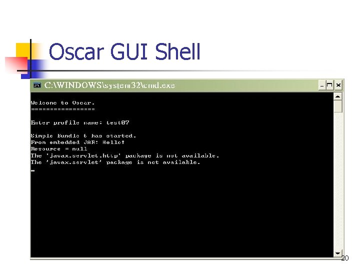 Oscar GUI Shell 20 