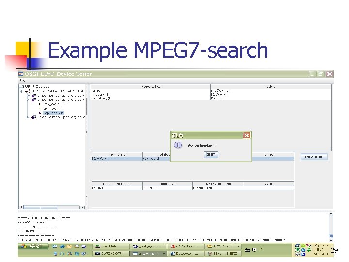 Example MPEG 7 -search 29 