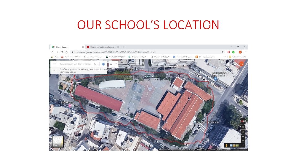 OUR SCHOOL’S LOCATION 