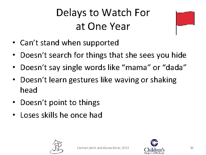 Delays to Watch For at One Year Can’t stand when supported Doesn’t search for Delays to Watch For at One Year Can’t stand when supported Doesn’t search for
