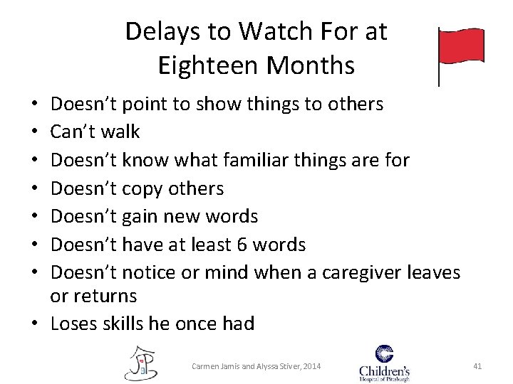 Delays to Watch For at Eighteen Months Doesn’t point to show things to others Delays to Watch For at Eighteen Months Doesn’t point to show things to others