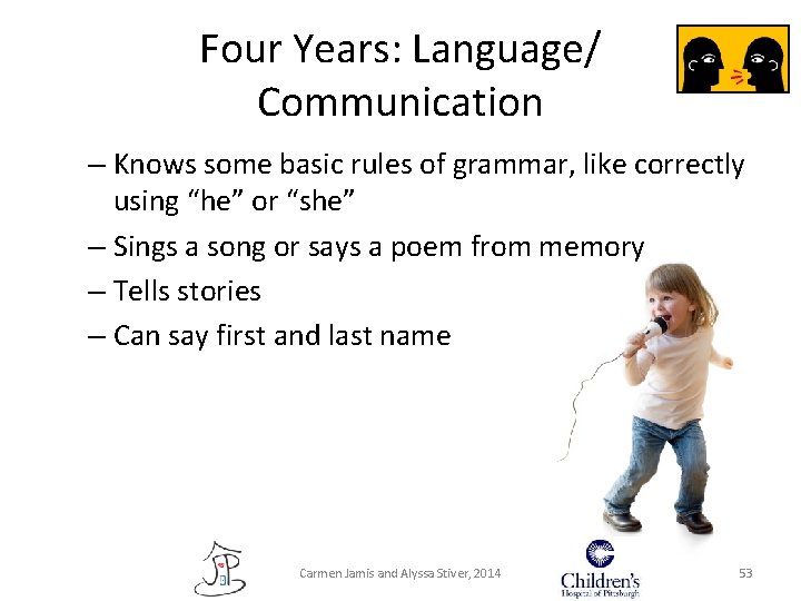Four Years: Language/ Communication – Knows some basic rules of grammar, like correctly using Four Years: Language/ Communication – Knows some basic rules of grammar, like correctly using