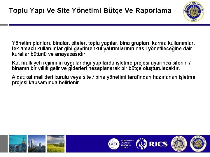 Toplu Yapı Ve Site Yönetimi Bütçe Ve Raporlama Yönetim planları, binalar, siteler, toplu yapılar,