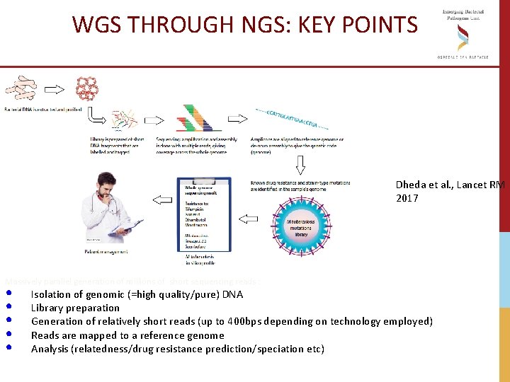 WGS THROUGH NGS: KEY POINTS Dheda et al. , Lancet RM 2017 Massively parallel WGS THROUGH NGS: KEY POINTS Dheda et al. , Lancet RM 2017 Massively parallel