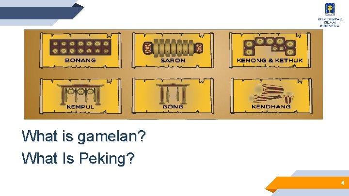What is gamelan? What Is Peking? 4 What is gamelan? What Is Peking? 4