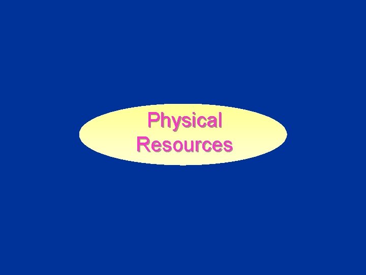 Physical Resources 