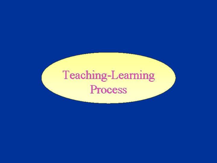 Teaching-Learning Process 