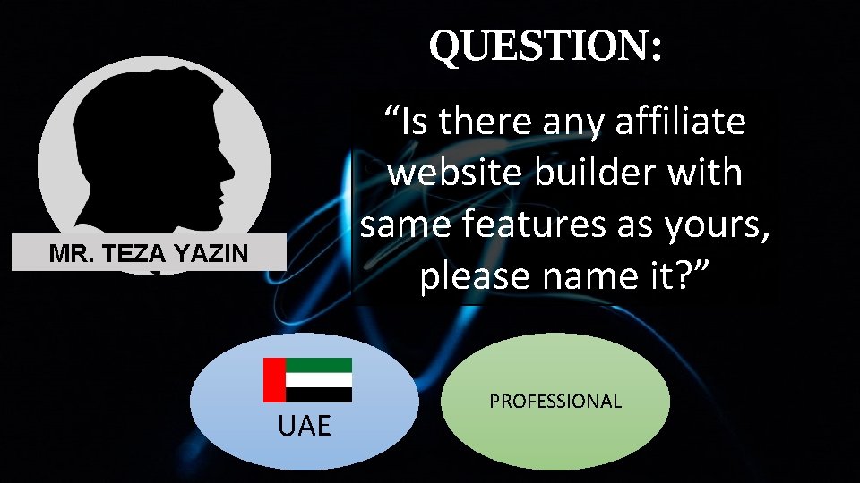 QUESTION: “Is there any affiliate website builder with same features as yours, please name QUESTION: “Is there any affiliate website builder with same features as yours, please name