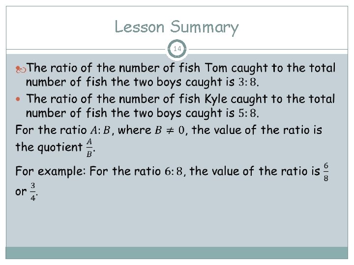 Lesson Summary 14 