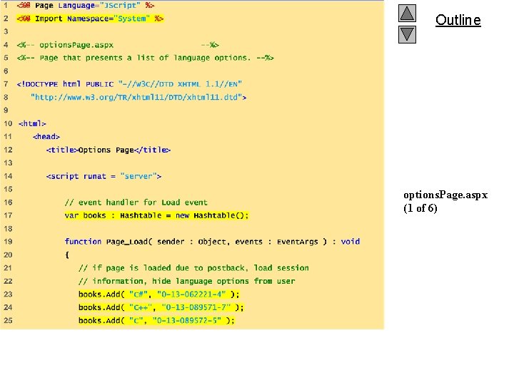Outline options. Page. aspx (1 of 6) 