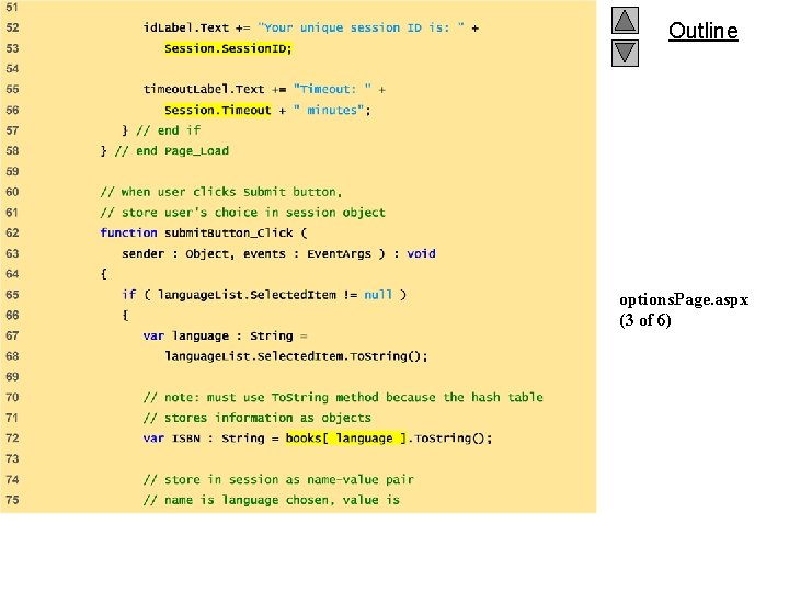 Outline options. Page. aspx (3 of 6) 