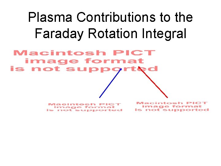 Plasma Contributions to the Faraday Rotation Integral 