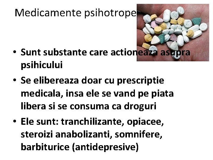 medicamente noi de droguri de droguri)