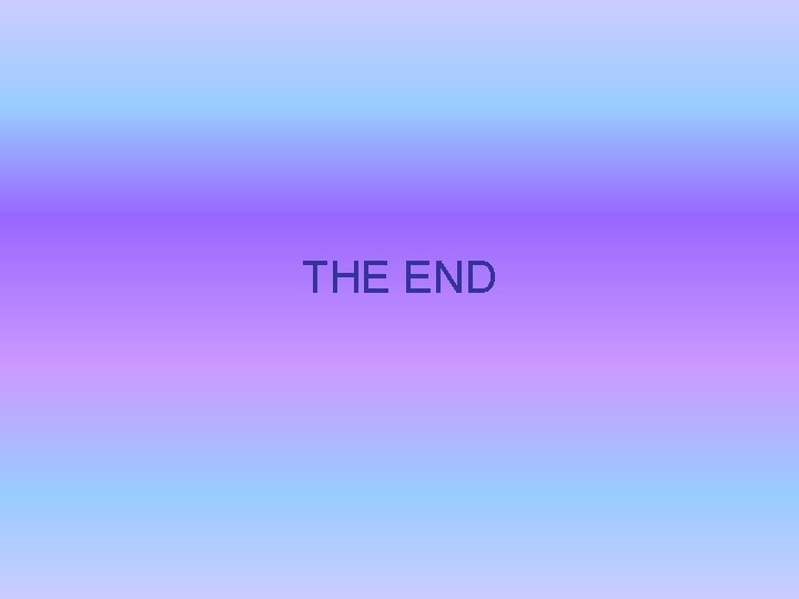 THE END 