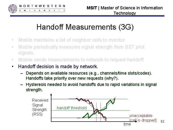 MSIT | Master of Science in Information Technology Handoff Measurements (3 G) • Mobile