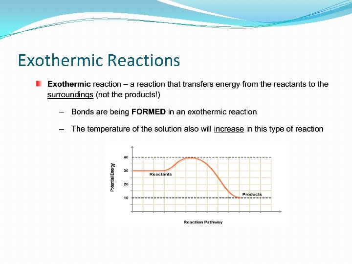 Exothermic Reactions 