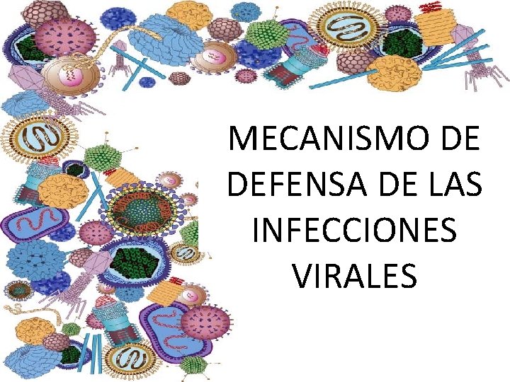 MECANISMO DE DEFENSA DE LAS INFECCIONES VIRALES 