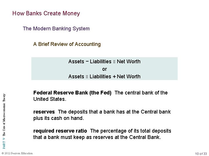 How Banks Create Money The Modern Banking System A Brief Review of Accounting PART