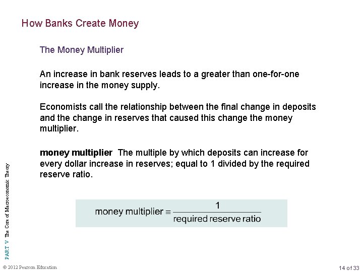 How Banks Create Money The Money Multiplier An increase in bank reserves leads to