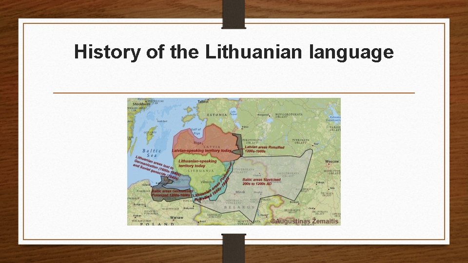 History of the Lithuanian language 