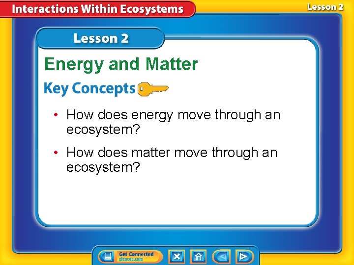 Energy and Matter • How does energy move through an ecosystem? • How does