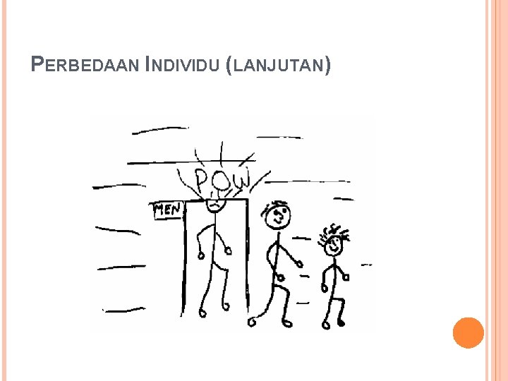 PERBEDAAN INDIVIDU (LANJUTAN) 
