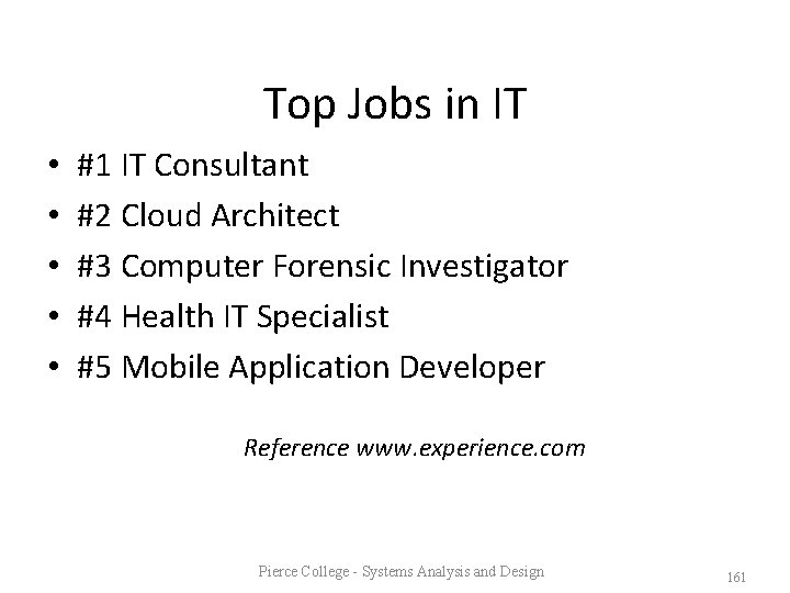 Top Jobs in IT • • • #1 IT Consultant #2 Cloud Architect #3