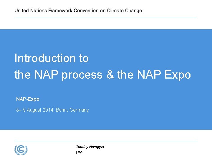 Introduction to the NAP process & the NAP Expo NAP-Expo 8– 9 August 2014,