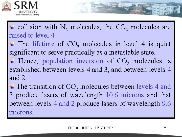  collision with N 2 molecules, the CO 2 molecules are raised to level