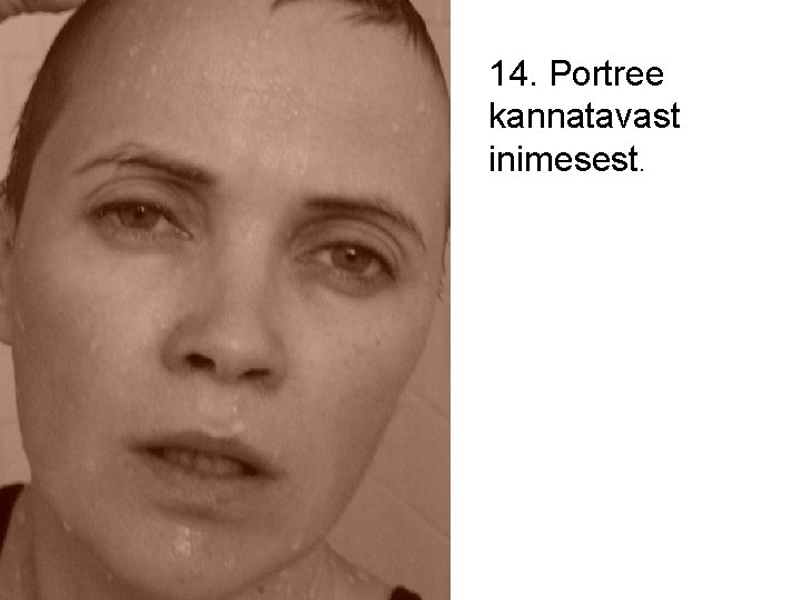 14. Portree kannatavast inimesest. 