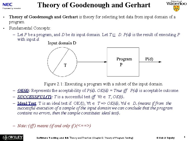 Theory of Goodenough and Gerhart • • Theory of Goodenough and Gerhart is theory