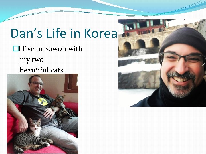 Dan’s Life in Korea �I live in Suwon with my two beautiful cats. Dan’s Life in Korea �I live in Suwon with my two beautiful cats.